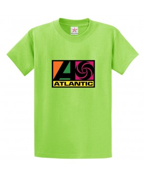 Atlantic Records Classic Unisex Kids and Adults T-Shirt For Music Fans